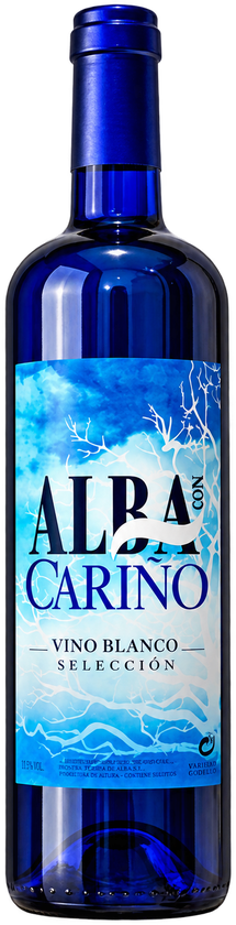 Botella de Alba con Cariño, vino blanco selección de albariño, 75 cl