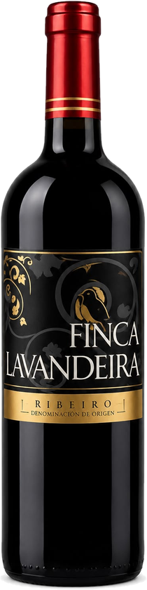 Botella de Finca Lavandeira tinto joven, vino tinto de la D.O. Ribeiro