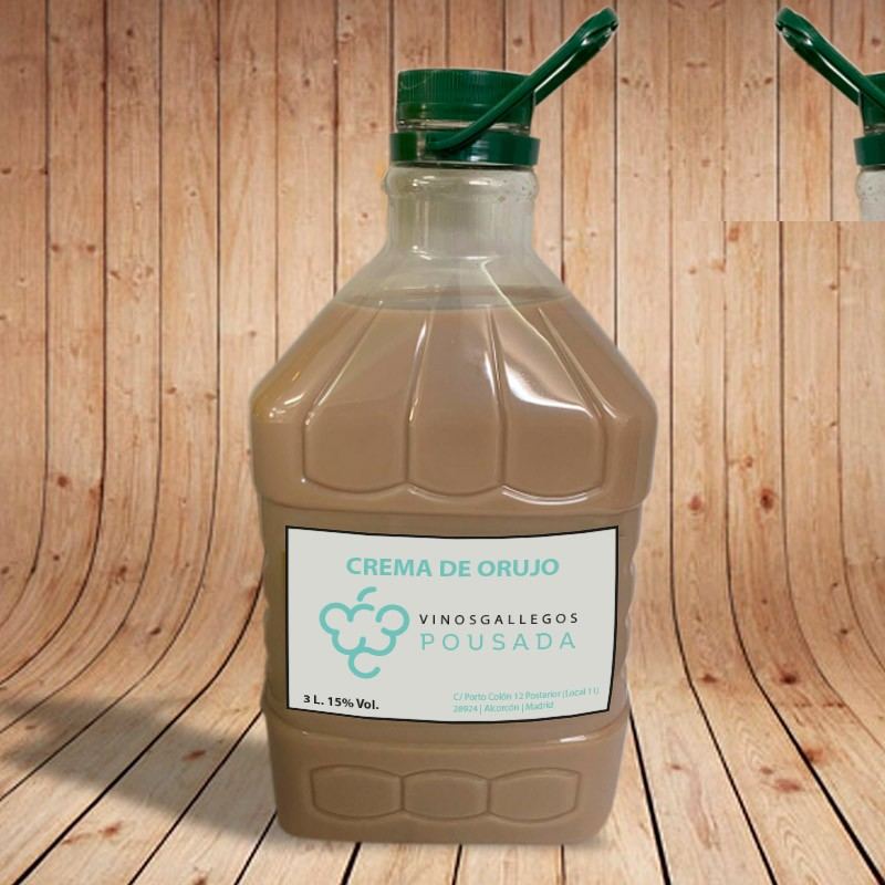 Garrafa de 3 litros de crema de orujo Pousada