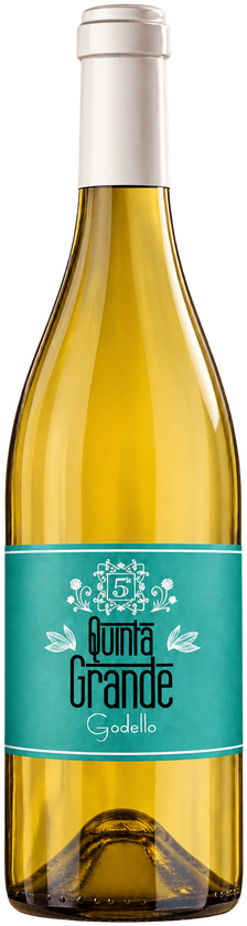 Botella de Quinta Grande Godello, vino blanco del Bierzo