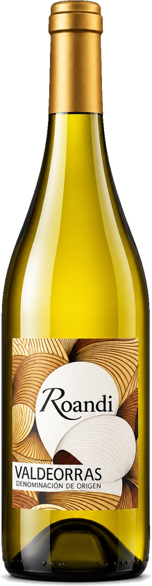 Botella de Roandi Godello, vino blanco de la D.O. Valdeorras